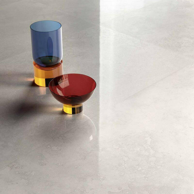 24x48 Viaura Cross Cut White Matte Travertine Look Porcelain Tile 24x48 Viaura Cross Cut White Matte Travertine Look Porcelain Tile - American Tile Depot