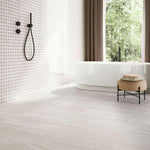 24x48 Viaura Vein Cut White Matte Travertine Look Porcelain Tile 24x48 Viaura Vein Cut White Matte Travertine Look Porcelain Tile - American Tile Depot