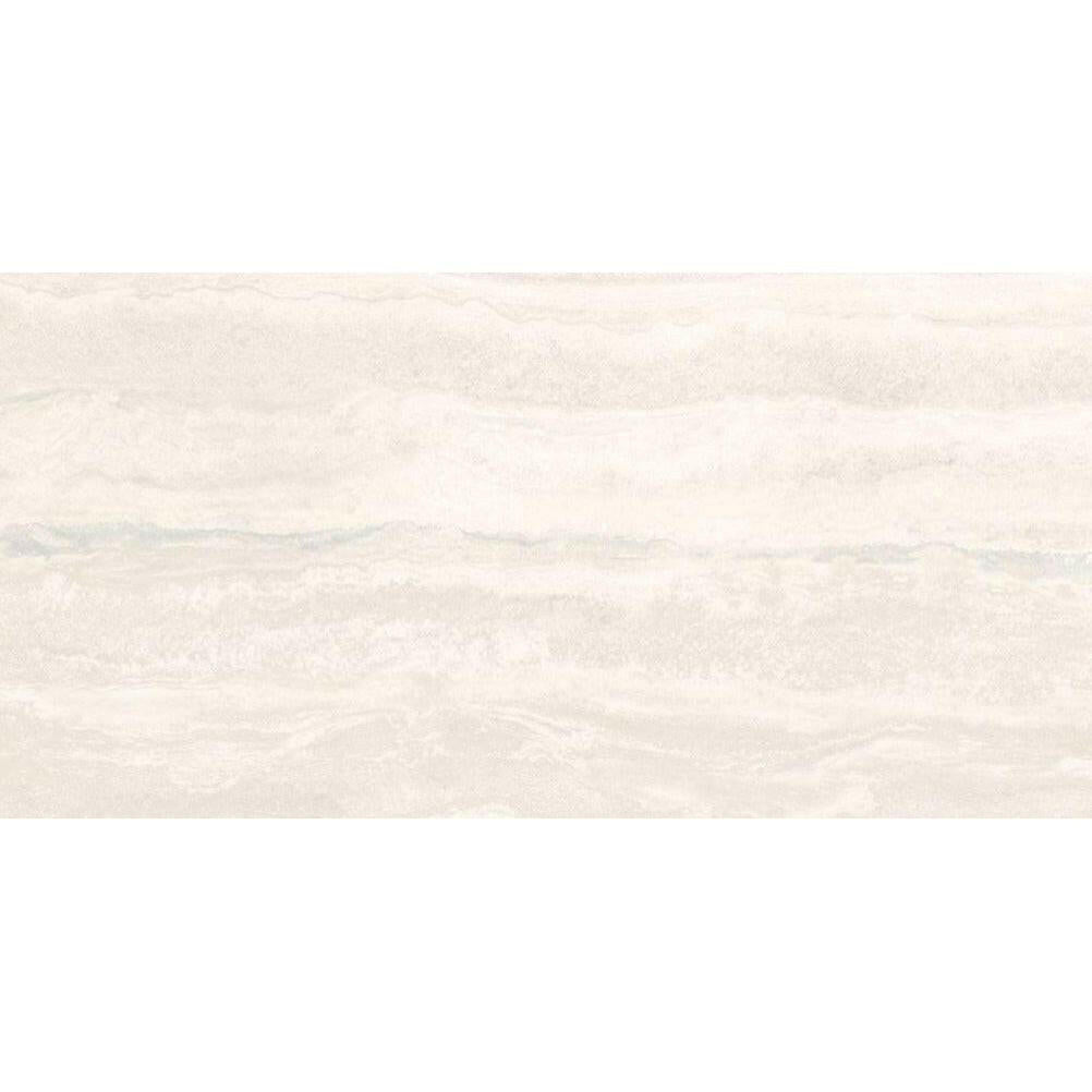 24x48 Viaura Vein Cut White Polished Travertine Look Porcelain Tile 24x48 Viaura Vein Cut White Polished Travertine Look Porcelain Tile - American Tile Depot