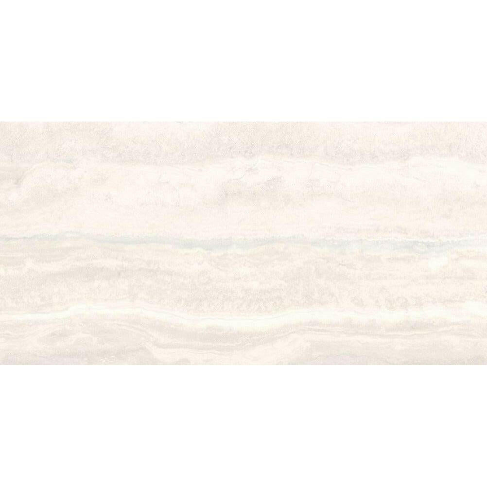 24x48 Viaura Vein Cut White Polished Travertine Look Porcelain Tile 24x48 Viaura Vein Cut White Polished Travertine Look Porcelain Tile - American Tile Depot