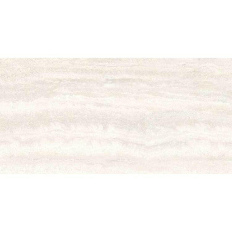 24x48 Viaura Vein Cut White Polished Travertine Look Porcelain Tile 24x48 Viaura Vein Cut White Polished Travertine Look Porcelain Tile - American Tile Depot