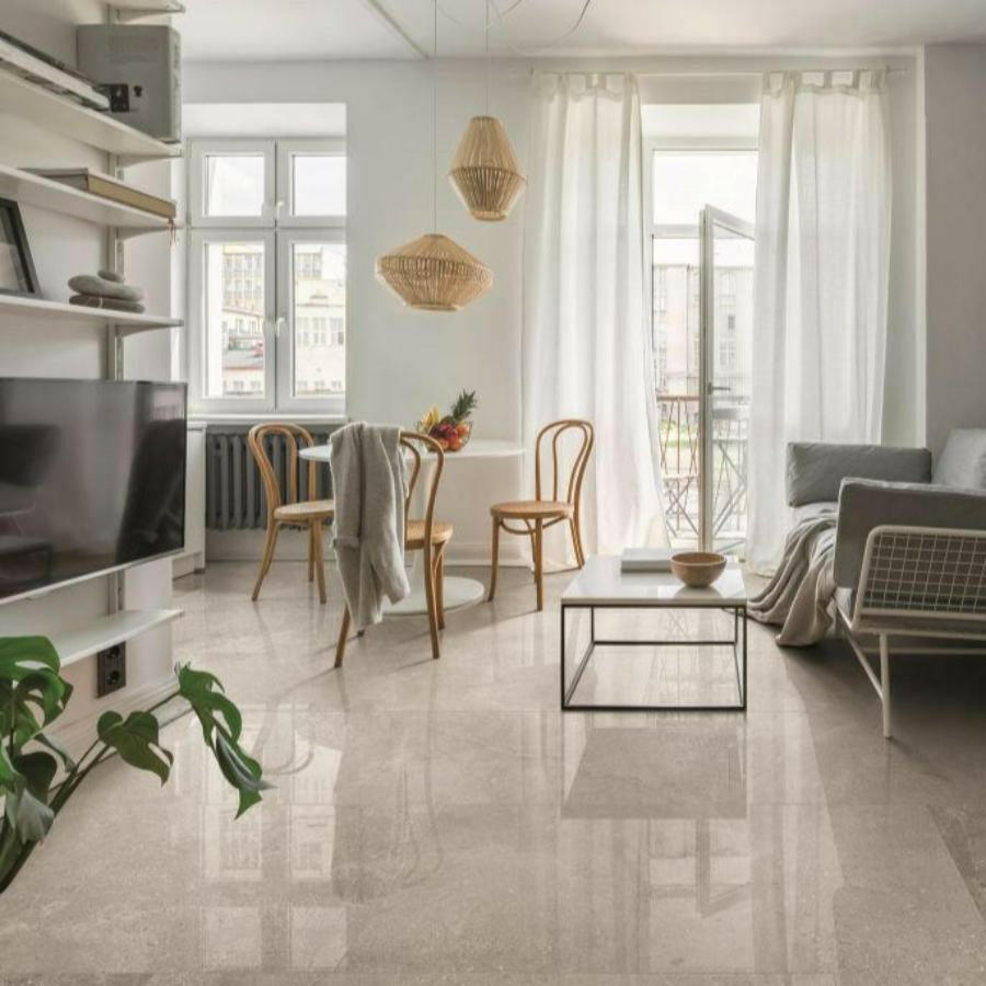 24x48 Virelia Grey Luc Glossy Marble Look Porcelain Tile 24x48 Virelia Grey Luc Glossy Marble Look Porcelain Tile - American Tile Depot