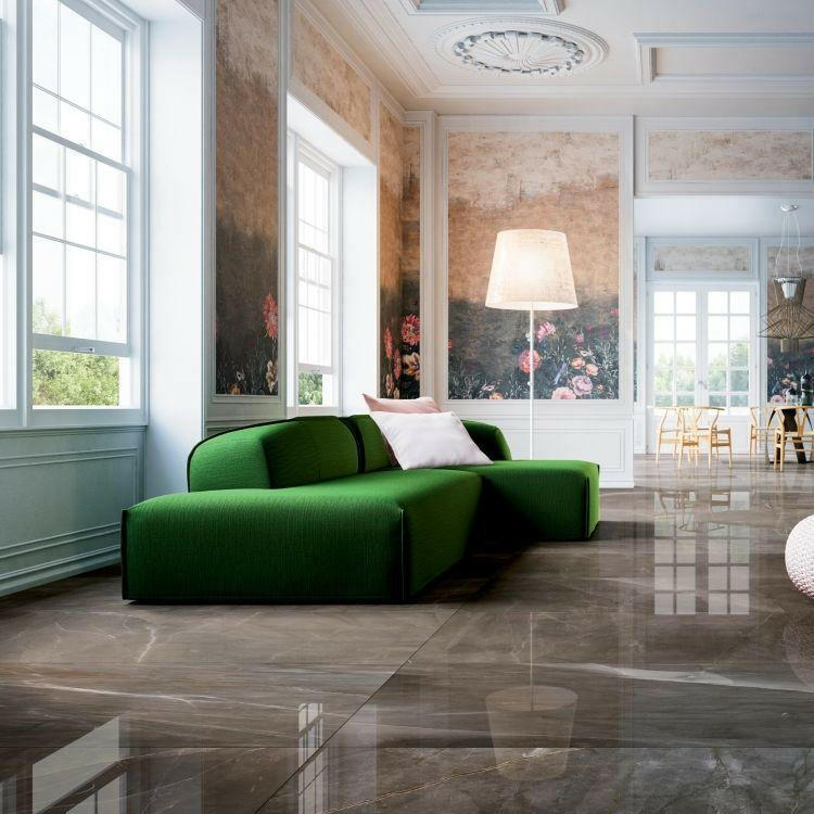 24x48 Virello Pulpis Lucido Grey Polished Marble Look Porcelain Tile 24x48 Virello Pulpis Lucido Grey Polished Marble Look Porcelain Tile - American Tile Depot