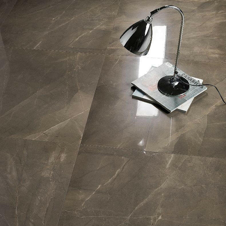 24x48 Virello Pulpis Lucido Grey Polished Marble Look Porcelain Tile 24x48 Virello Pulpis Lucido Grey Polished Marble Look Porcelain Tile - American Tile Depot