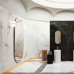 24x48 Virello Statuario Soft Matte Marble Look Porcelain Tile 24x48 Virello Statuario Soft Matte Marble Look Porcelain Tile - American Tile Depot