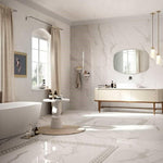 24x48 Virello Statuario Soft Matte Marble Look Porcelain Tile 24x48 Virello Statuario Soft Matte Marble Look Porcelain Tile - American Tile Depot