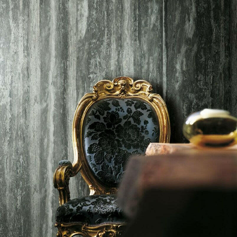 24x48 Vorix Black Glossy Travertine Look Porcelain Tile 24x48 Vorix Black Glossy Travertine Look Porcelain Tile - American Tile Depot