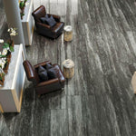 24x48 Vorix Black Glossy Travertine Look Porcelain Tile 24x48 Vorix Black Glossy Travertine Look Porcelain Tile - American Tile Depot