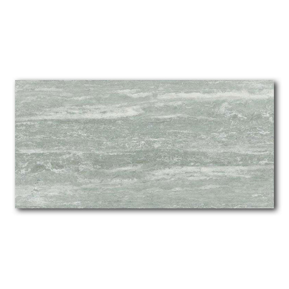 24x48 Vorix Grey Glossy Travertine Look Porcelain Tile 24x48 Vorix Grey Glossy Travertine Look Porcelain Tile - American Tile Depot