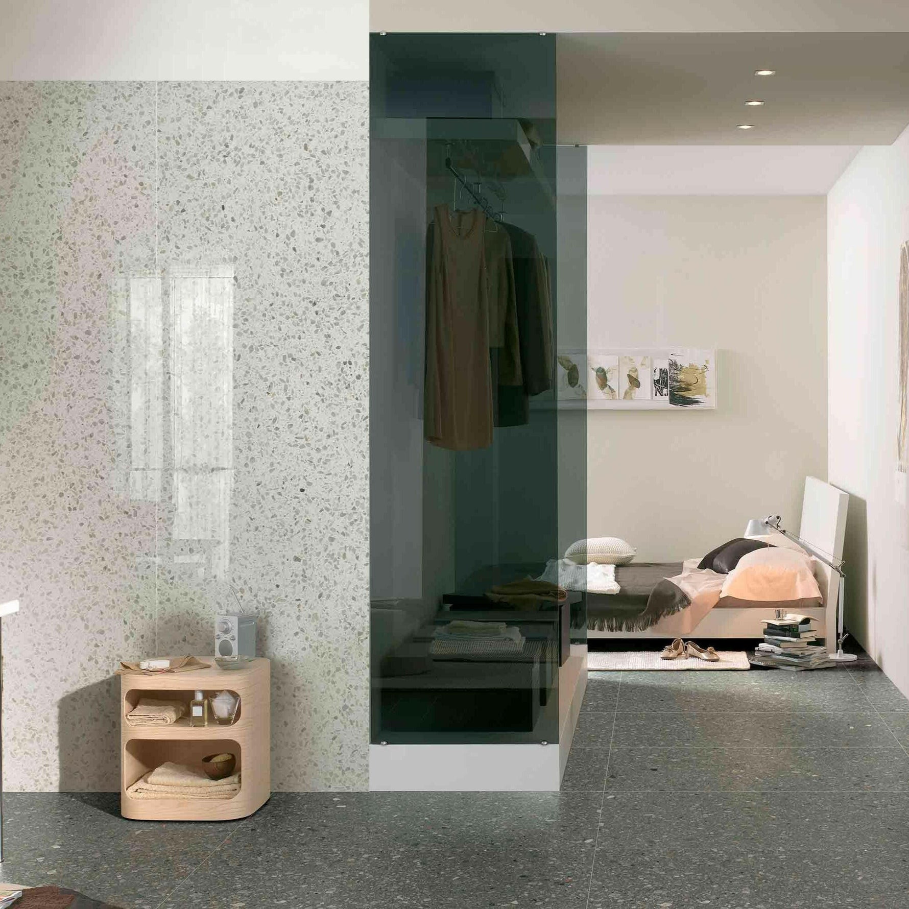 24x48 Zivra Castello Luc Glossy Terrazzo Look Porcelain Tile 24x48 Zivra Castello Luc Glossy Terrazzo Look Porcelain Tile - American Tile Depot
