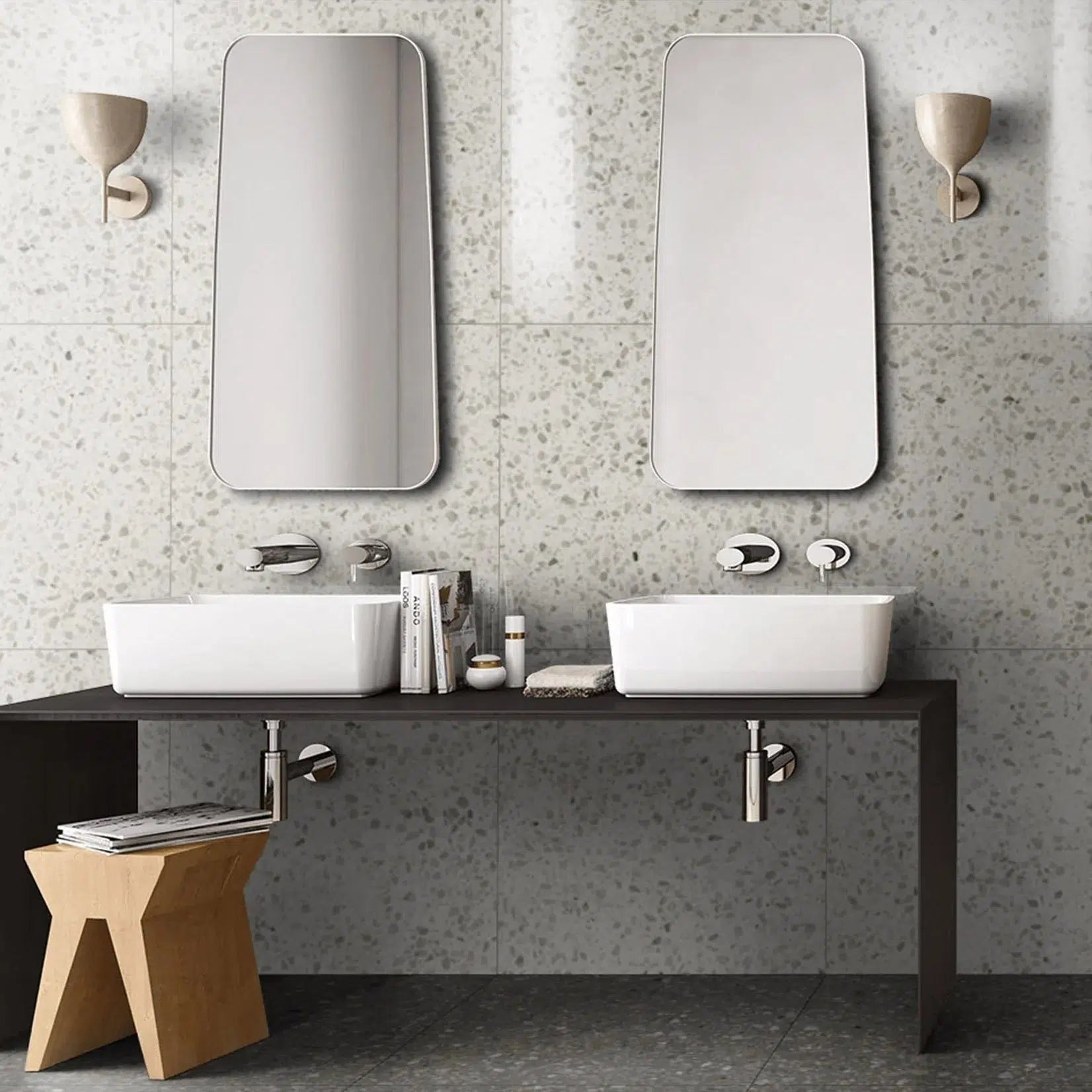 24x48 Zivra Castello Luc Glossy Terrazzo Look Porcelain Tile 24x48 Zivra Castello Luc Glossy Terrazzo Look Porcelain Tile - American Tile Depot