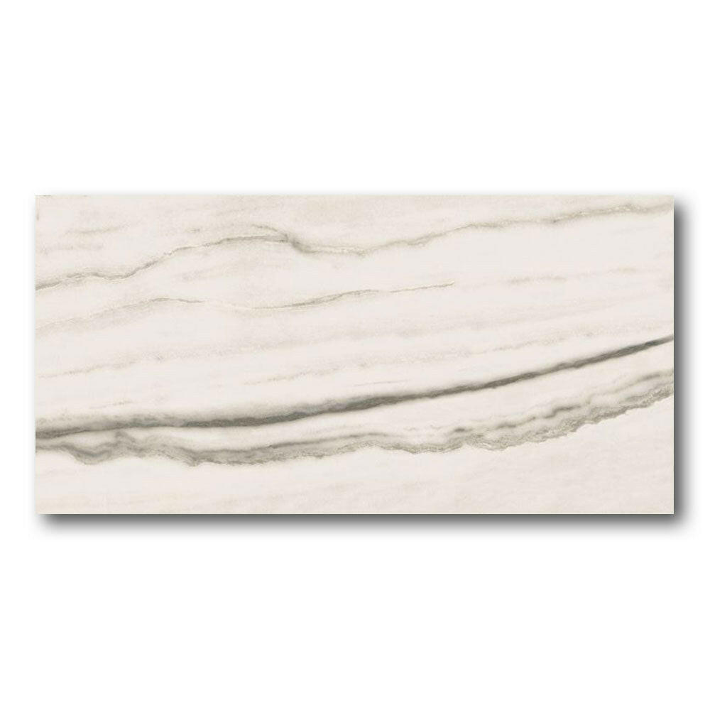 24x48 Zyrelle White Fantasy Glossy Polished Marble Look Porcelain Tile 24x48 Zyrelle White Fantasy Glossy Polished Marble Look Porcelain Tile - American Tile Depot