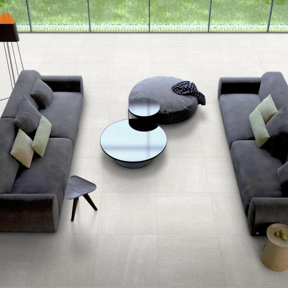 24x48 Basalt White Matte Porcelain Tile-American Tile Depot