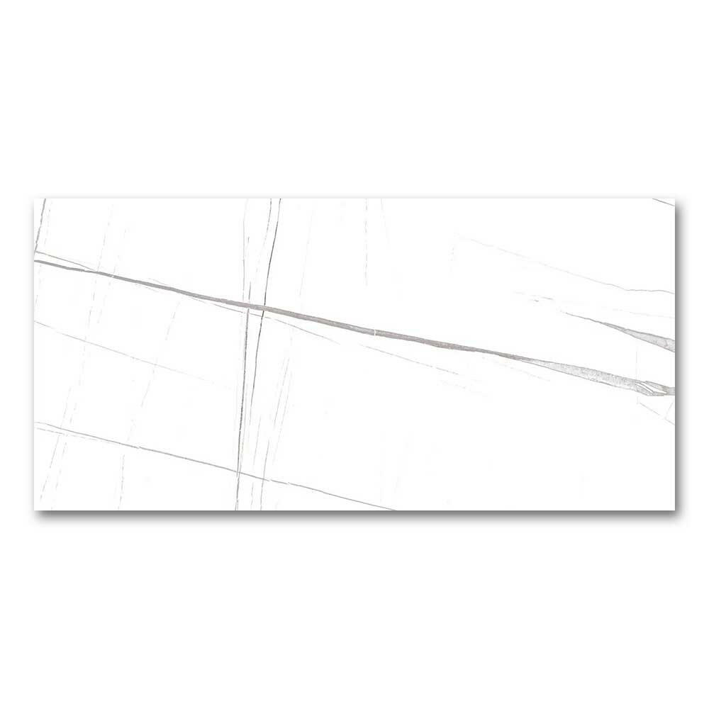 24x48 Gemma Laurent Marble Look Glossy Porcelain Tile-American Tile Depot