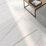 24x48 Gemma Laurent Marble Look Glossy Porcelain Tile-American Tile Depot