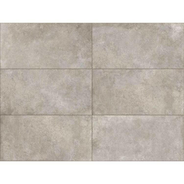 24x48 Materika Silver Matte Concrete Look Porcelain Tile-American Tile Depot
