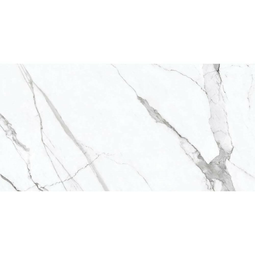 24x48 Prestigio Statuario Soft Matte Marble Look Porcelain Tile-American Tile Depot