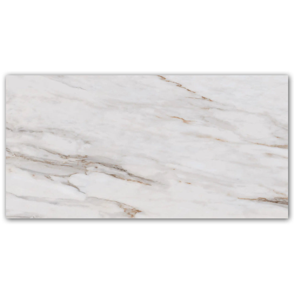24x48 La Monde Calacatta Gold Matte Marble Look Porcelain Tile