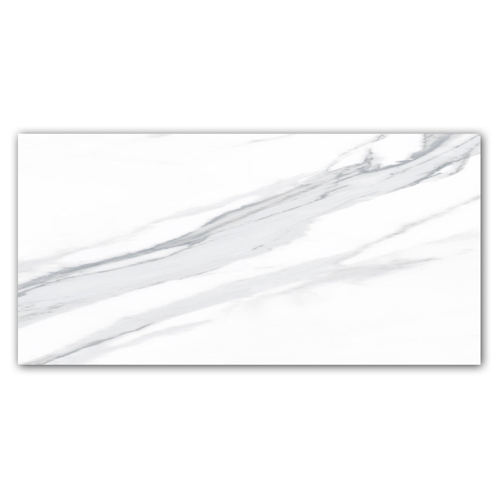 24x48 La Monde Calacatta Light Matte Marble Look Porcelain Tile