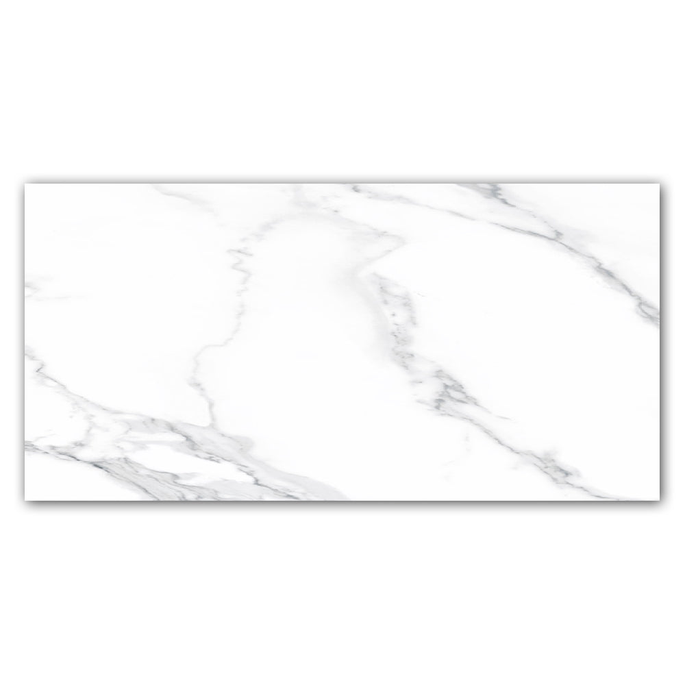 24x48 La Monde Calacatta Light Matte Marble Look Porcelain Tile
