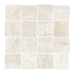2.5x3 HCL Climb Bianco Mosaico Matte Travertine Look Porcelain Mosaic Tile 2.5x3 HCL Climb Bianco Mosaico Matte Travertine Look Porcelain Mosaic Tile - American Tile Depot