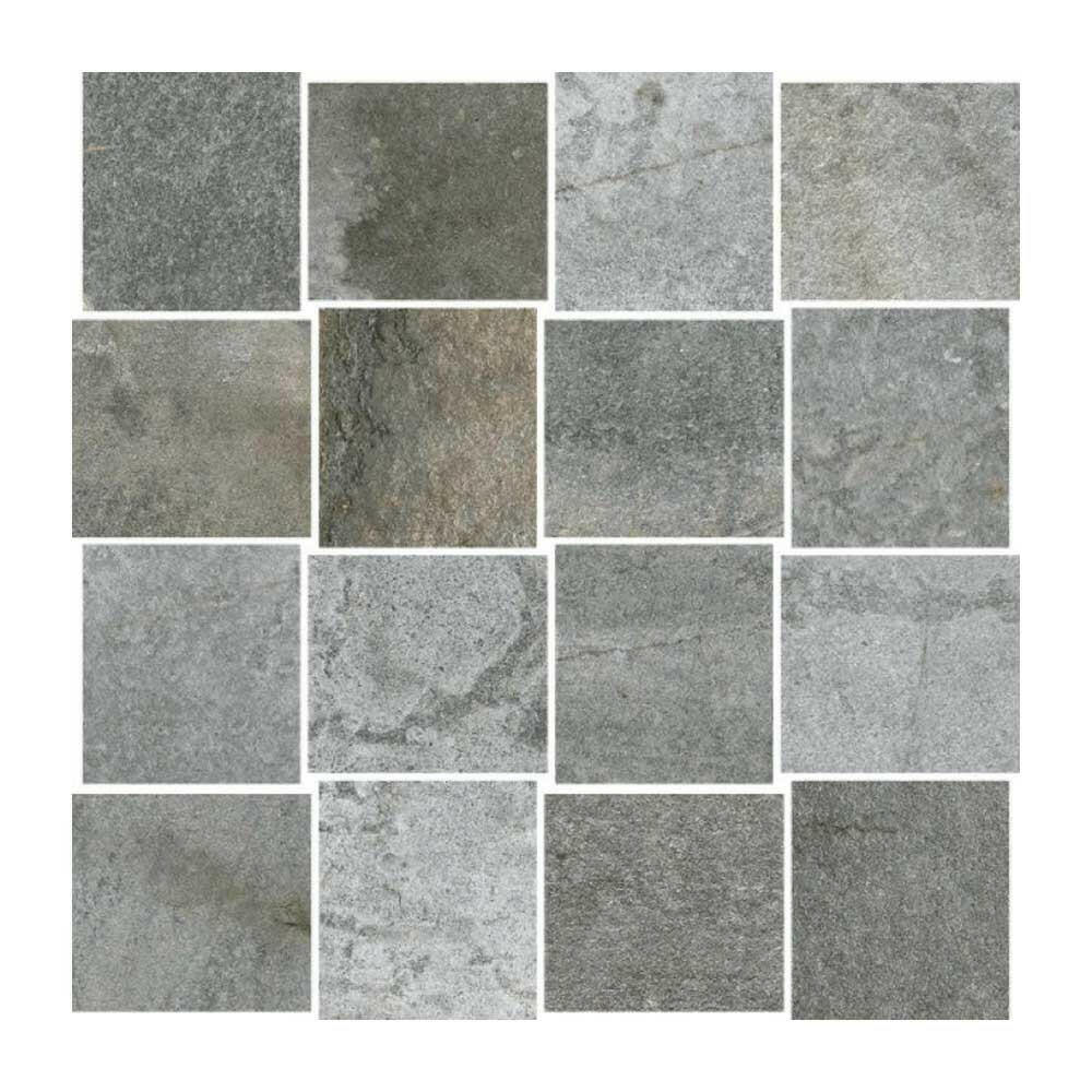 2.5x3 HCL Climb Gray Mosaico Matte Travertine Look Porcelain Mosaic Tile 2.5x3 HCL Climb Gray Mosaico Matte Travertine Look Porcelain Mosaic Tile - American Tile Depot
