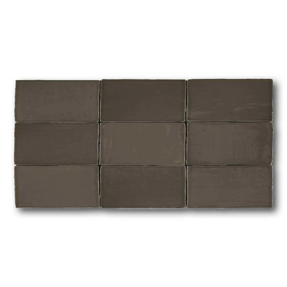2.5x5 Azure Coast Bronce Stone Look Glossy Ceramic Wall Tile 2.5x5 Azure Coast Bronce Stone Look Glossy Ceramic Wall Tile - American Tile Depot
