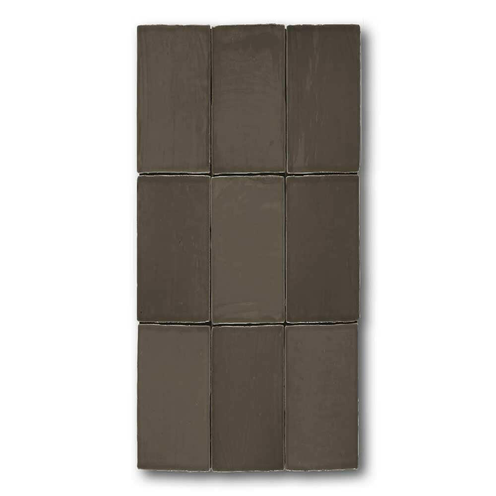 2.5x5 Azure Coast Bronce Stone Look Glossy Ceramic Wall Tile 2.5x5 Azure Coast Bronce Stone Look Glossy Ceramic Wall Tile - American Tile Depot