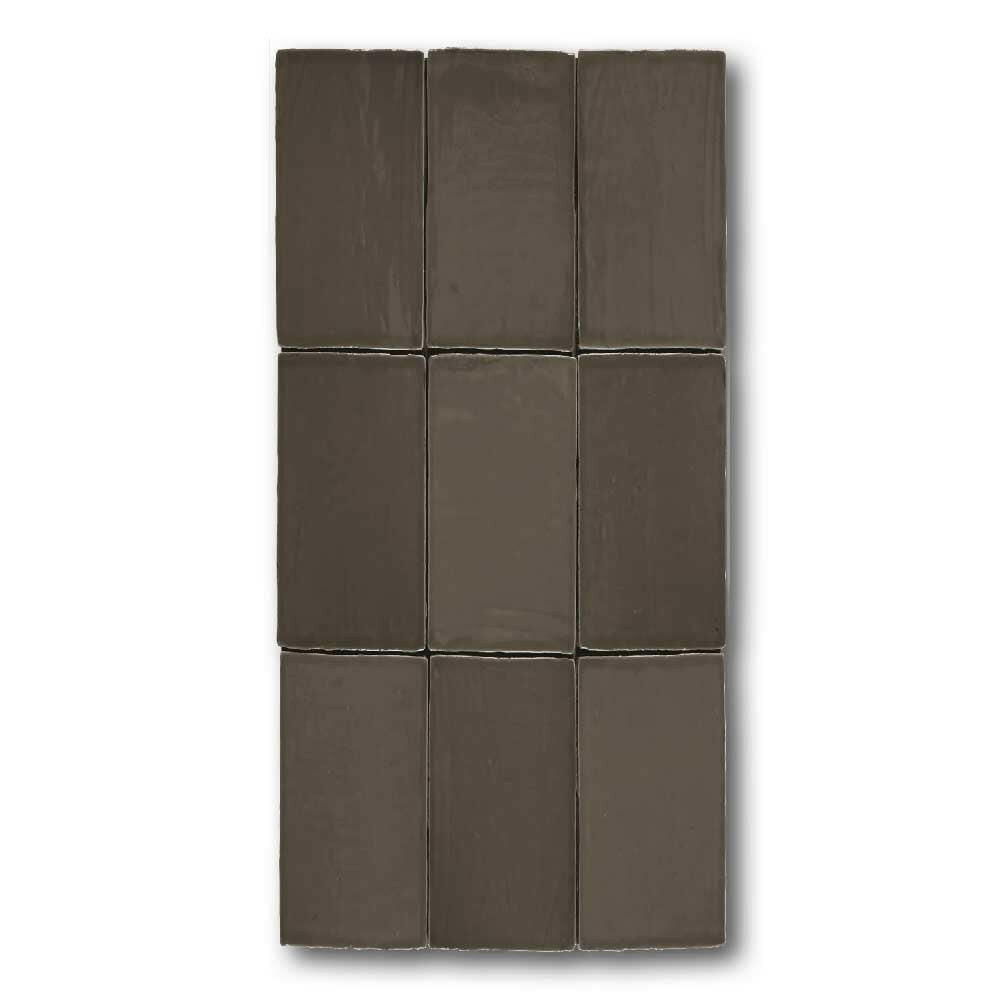2.5x5 Azure Coast Bronce Stone Look Glossy Ceramic Wall Tile 2.5x5 Azure Coast Bronce Stone Look Glossy Ceramic Wall Tile - American Tile Depot