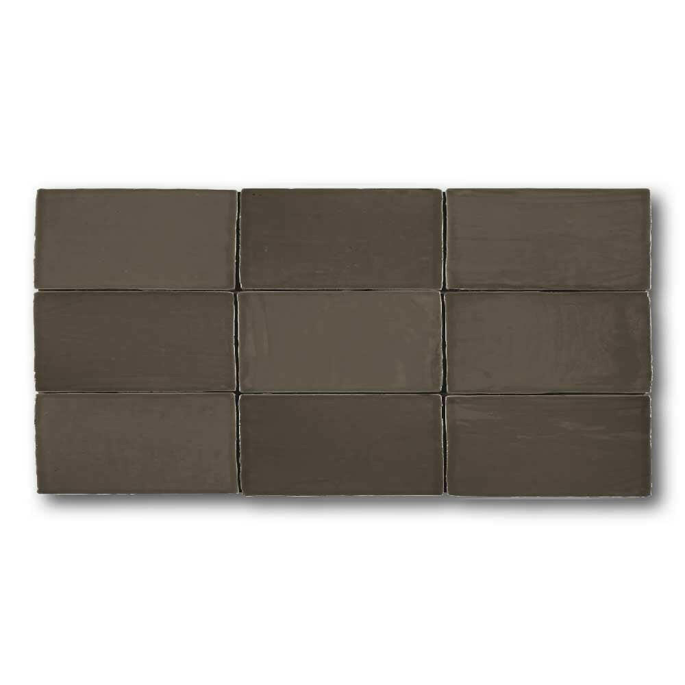 2.5x5 Azure Coast Bronce Stone Look Glossy Ceramic Wall Tile 2.5x5 Azure Coast Bronce Stone Look Glossy Ceramic Wall Tile - American Tile Depot