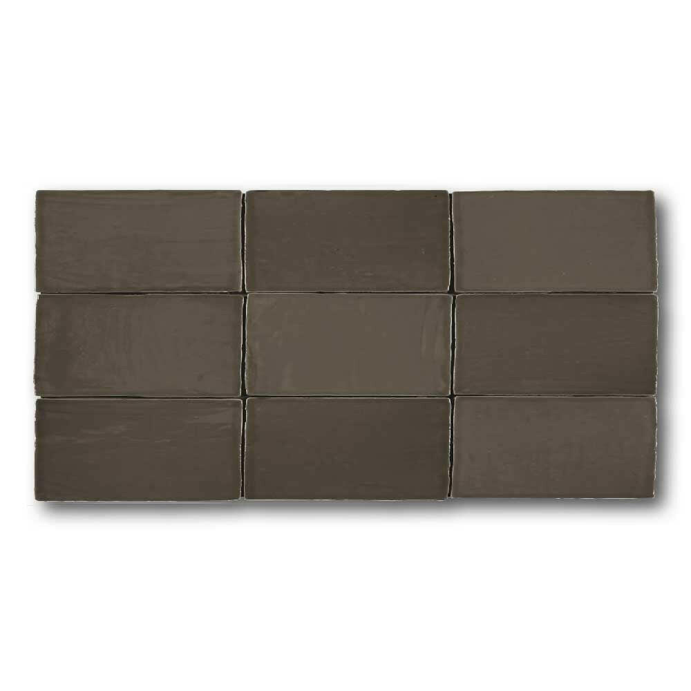 2.5x5 Azure Coast Bronce Stone Look Glossy Ceramic Wall Tile 2.5x5 Azure Coast Bronce Stone Look Glossy Ceramic Wall Tile - American Tile Depot