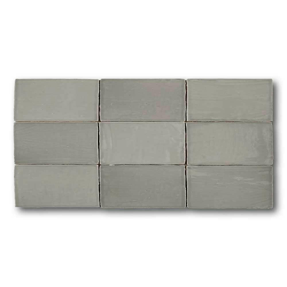 2.5x5 Azure Coast Gray Stone Look Glossy Ceramic Wall Tile 2.5x5 Azure Coast Gray Stone Look Glossy Ceramic Wall Tile - American Tile Depot