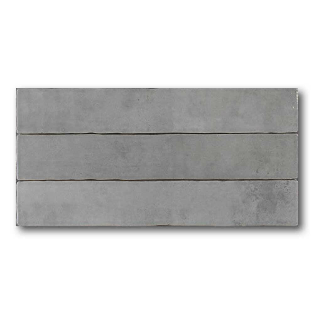2x16 Marrakech Tender Gray Contemporary Glossy Ceramic Wall Tile