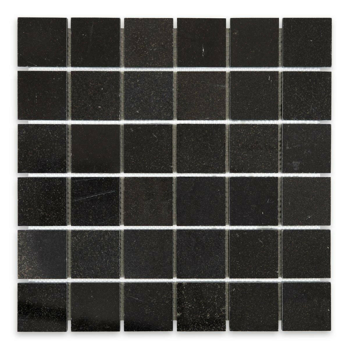 2x2 Absolute Black Granite Polished Mosaic Tile 2x2 Absolute Black Granite Polished Mosaic Tile - American Tile Depot