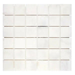 2x2 Afyon White Marble Polished Mosaic Tile 2x2 Afyon White Marble Polished Mosaic Tile - American Tile Depot