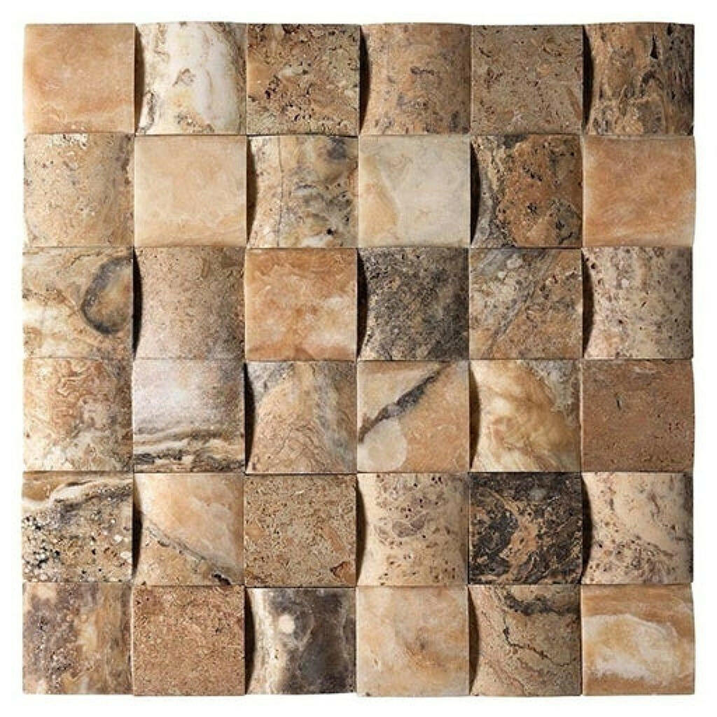 2x2 Antico Onyx Travertine CNC-Arched Mosaic Tile 2x2 Antico Onyx Travertine CNC-Arched Mosaic Tile - American Tile Depot
