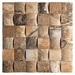 2x2 Antico Onyx Travertine CNC-Arched Mosaic Tile 2x2 Antico Onyx Travertine CNC-Arched Mosaic Tile - American Tile Depot