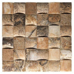 2x2 Antico Onyx Travertine CNC-Arched Mosaic Tile 2x2 Antico Onyx Travertine CNC-Arched Mosaic Tile - American Tile Depot
