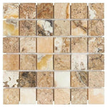 2x2 Antico Onyx Travertine Tumbled Mosaic Tile 2x2 Antico Onyx Travertine Tumbled Mosaic Tile - American Tile Depot