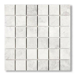 2x2 Bianco Congelato Dolomite Leathered Mosaic Tile - American Tile Depot