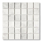 2x2 Bianco Congelato Dolomite Leathered Mosaic Tile - American Tile Depot