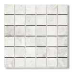 2x2 Bianco Congelato Dolomite Leathered Mosaic Tile - American Tile Depot