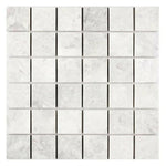 2x2 Bianco Congelato Dolomite Leathered Mosaic Tile 2x2 Bianco Congelato Dolomite Leathered Mosaic Tile - American Tile Depot