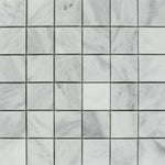 2x2 Bianco Venatino Marble Honed Mosaic Tile 2x2 Bianco Venatino Marble Honed Mosaic Tile - American Tile Depot