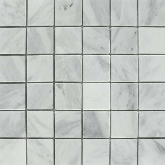 2x2 Bianco Venatino Marble Honed Mosaic Tile 2x2 Bianco Venatino Marble Honed Mosaic Tile - American Tile Depot