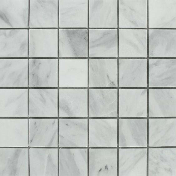 2x2 Bianco Venatino Marble Honed Mosaic Tile 2x2 Bianco Venatino Marble Honed Mosaic Tile - American Tile Depot
