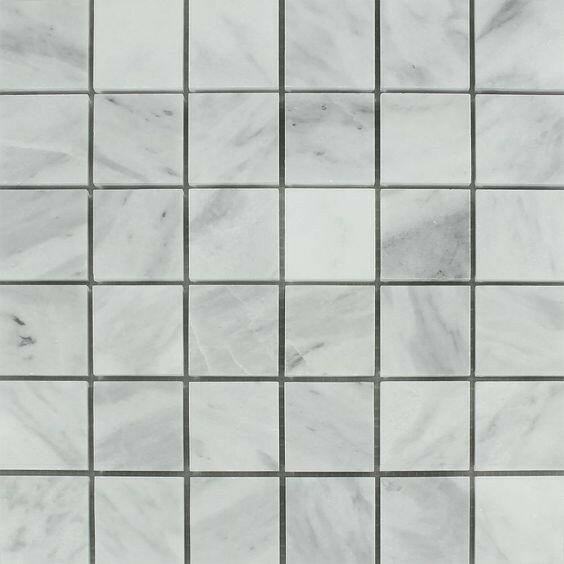 2x2 Bianco Venatino Marble Honed Mosaic Tile 2x2 Bianco Venatino Marble Honed Mosaic Tile - American Tile Depot