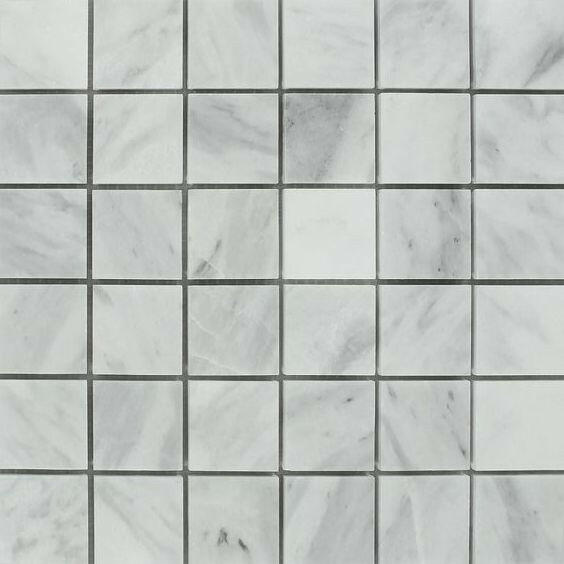 2x2 Bianco Venatino Marble Polished Mosaic Tile 2x2 Bianco Venatino Marble Polished Mosaic Tile - American Tile Depot