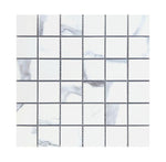 2x2 Calacatta Blue Matte Square Porcelain Mosaic Tile 2x2 Calacatta Blue Matte Square Porcelain Mosaic Tile - American Tile Depot