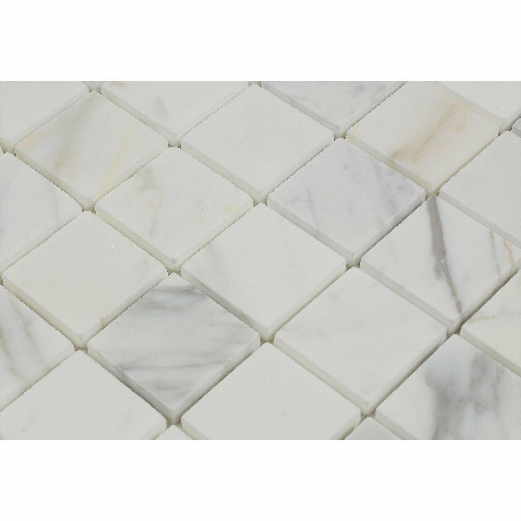 2x2 Calacatta Gold Marble Honed Mosaic Tile - American Tile Depot